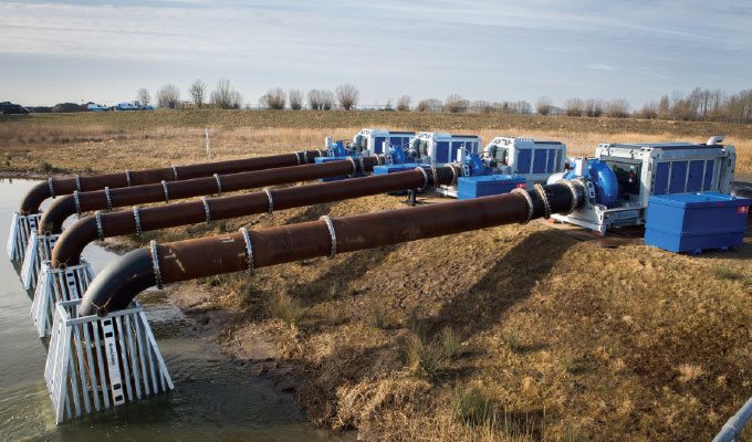 Flooded Suction Pumps working